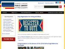Tablet Screenshot of pikecountylibrary.org